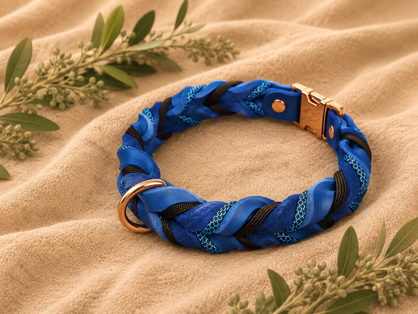 Halsband Blau