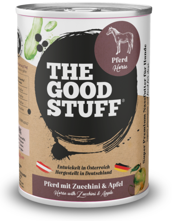 Pferd mit Zucchini & Apfel