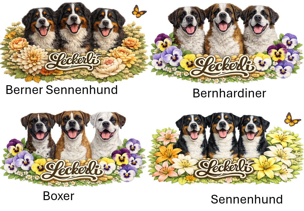 Vorratsglas für Leckerlis mit Hundemotiven