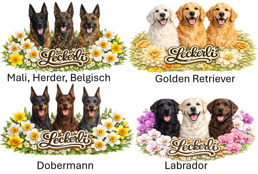 Vorratsglas für Leckerlis mit Hundemotiven
