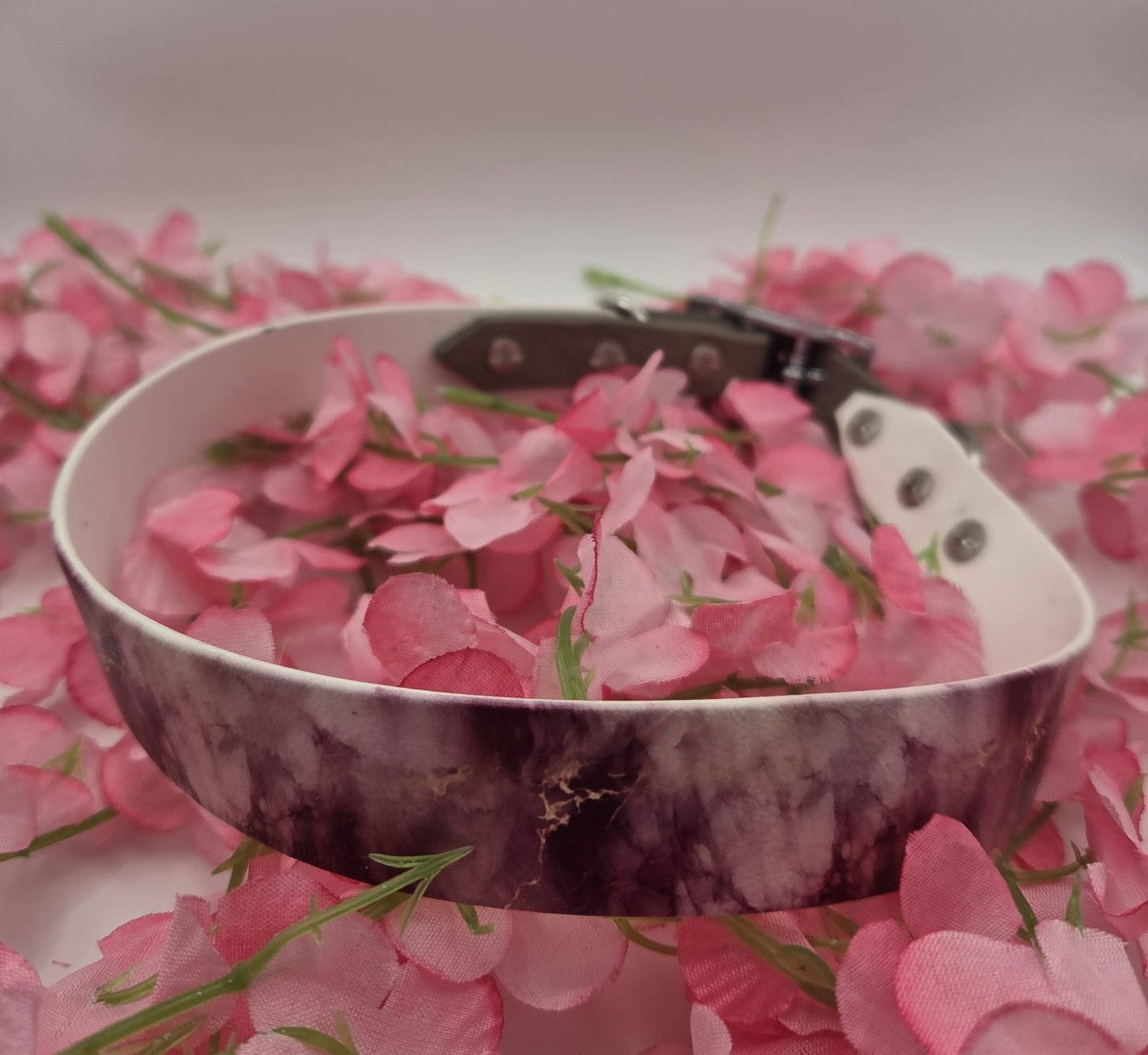 Halsband Marmor Rose Biothane